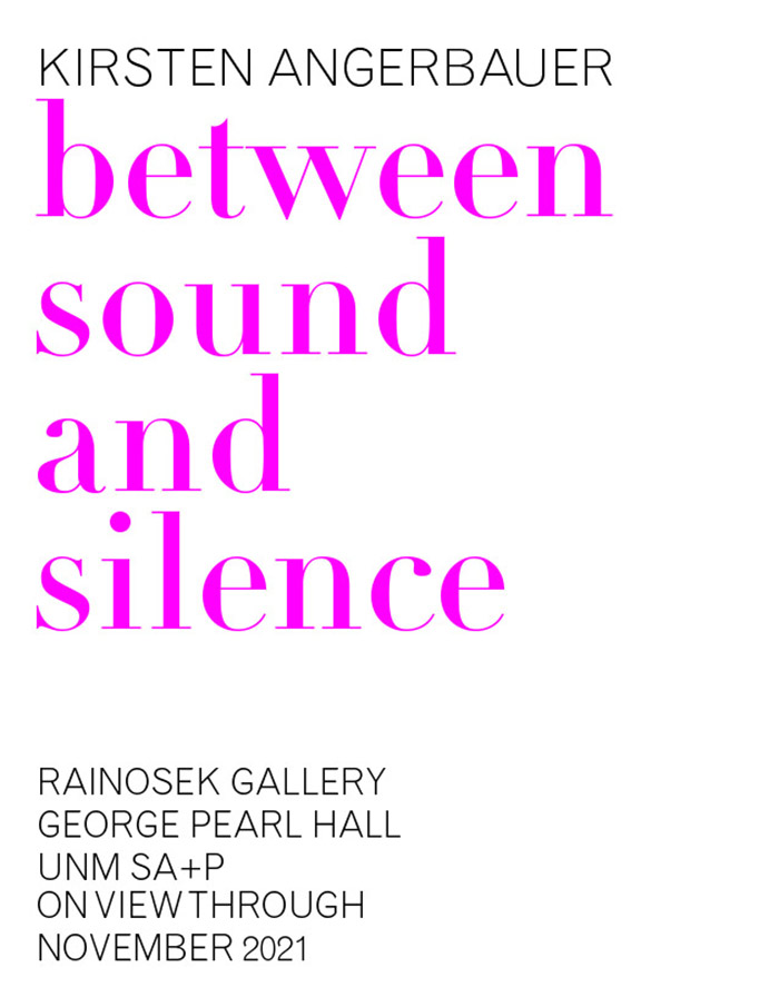 flyer for Between Sound and Silence