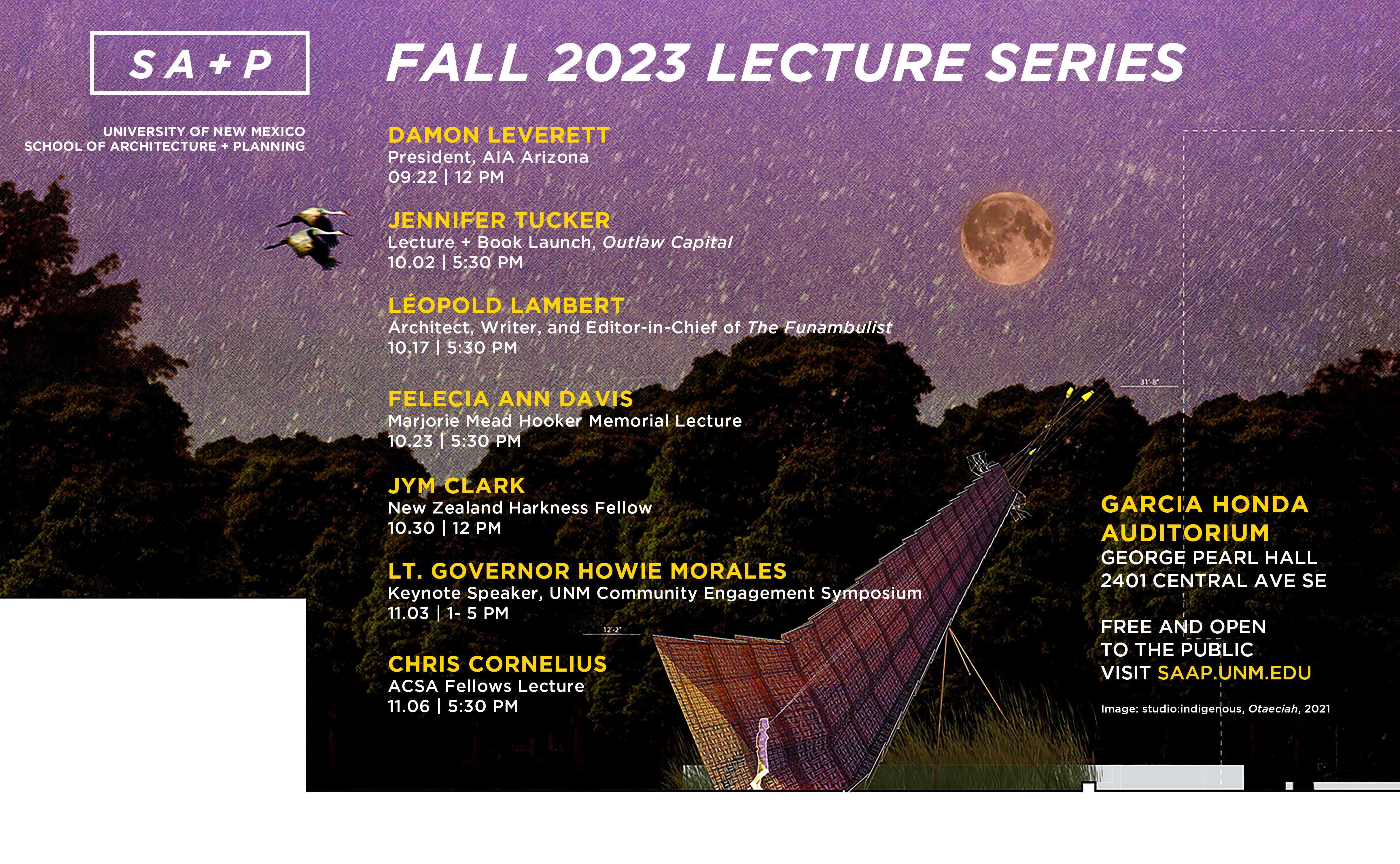 SAAP Fall 2023 Lectures